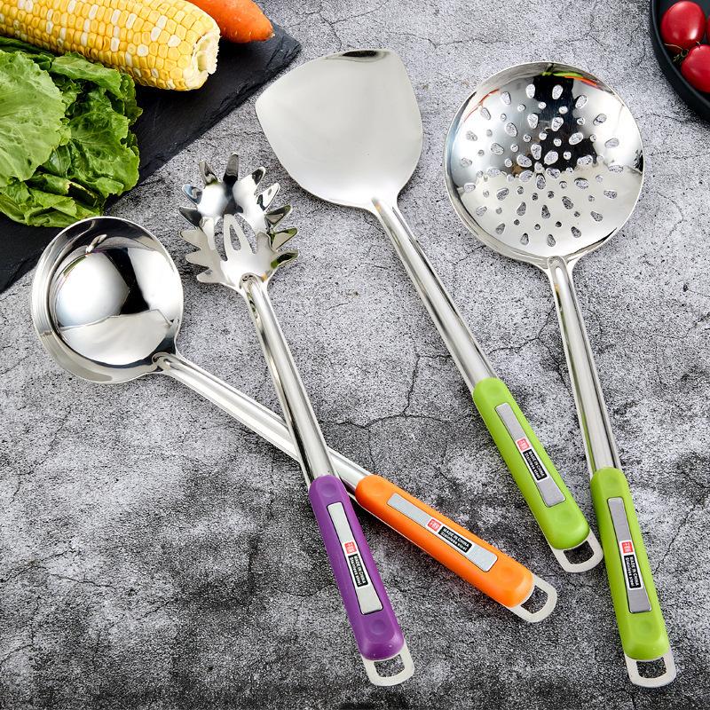 Stainless Steel Kitchenware Set Household Cooking Utensils Soup Spoon Large StrainerStir-frying Spatula Cooking Spoon and Spatula Short rice spoon
Stainless Steel Kitchenware Set Household Cooking Utensils Soup Spoon Large StrainerStir-frying Spatula Cooking Spoon and Spatula Short rice spoon
