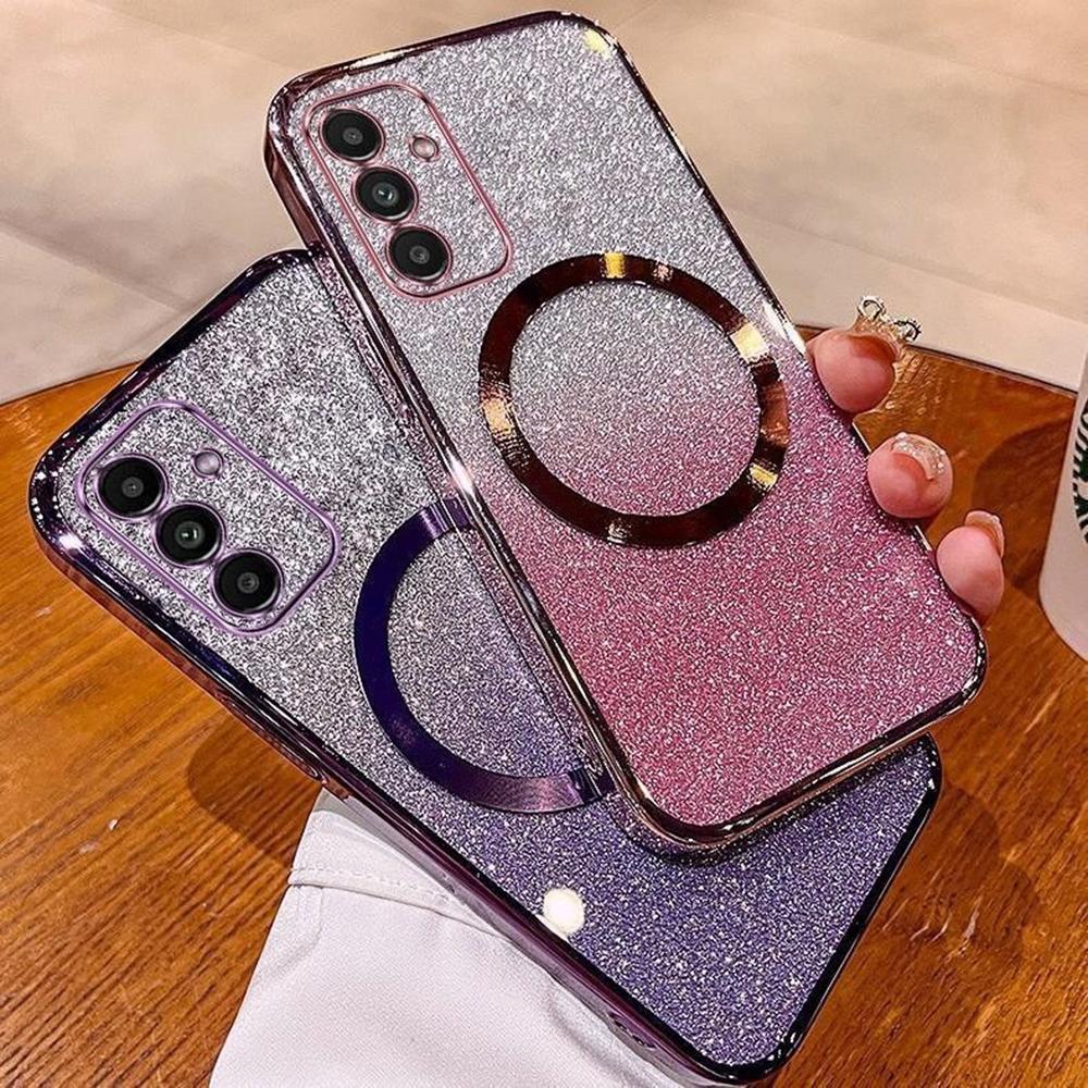 For Samsung Galaxy A16 5G/4G Case Compatible with MagSafe Electroplated Gradient Glitter TPU Phone Cover Blue
For Samsung Galaxy A16 5G/4G Case Compatible with MagSafe Electroplated Gradient Glitter TPU Phone Cover Blue