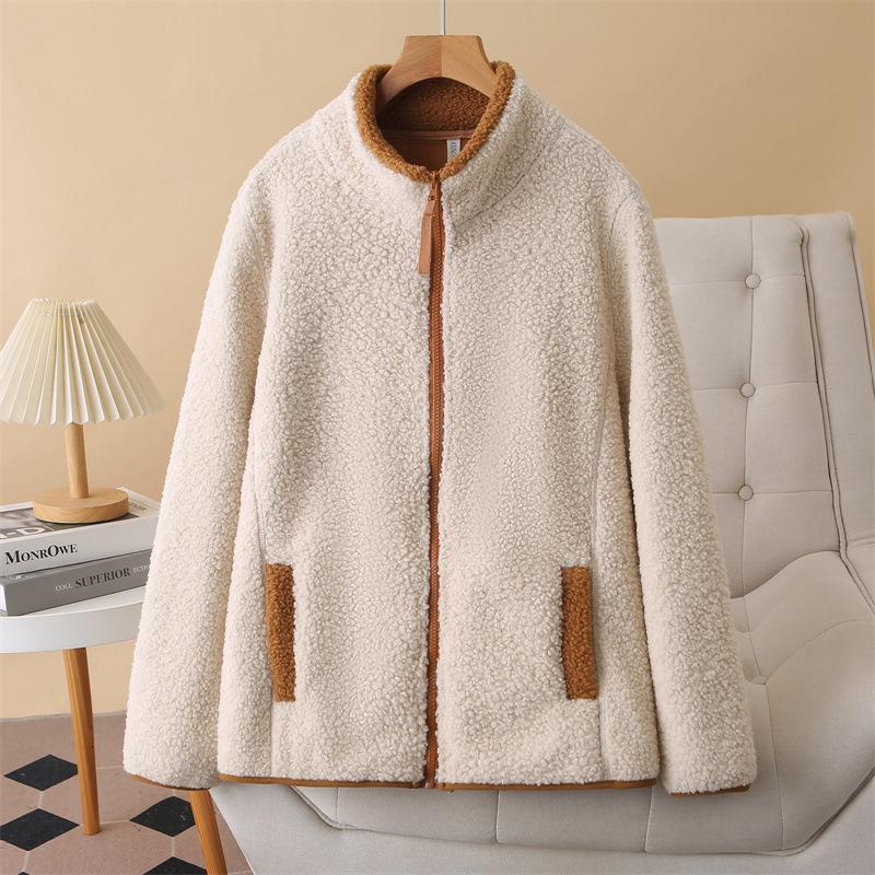 2025 Plus Size Women s Sherpa Color Block Fleece Jacket - Long Sleeve, Stand Collar, Thickened Top for Autumn/Winter XL
2025 Plus Size Women s Sherpa Color Block Fleece Jacket - Long Sleeve, Stand Collar, Thickened Top for Autumn/Winter XL