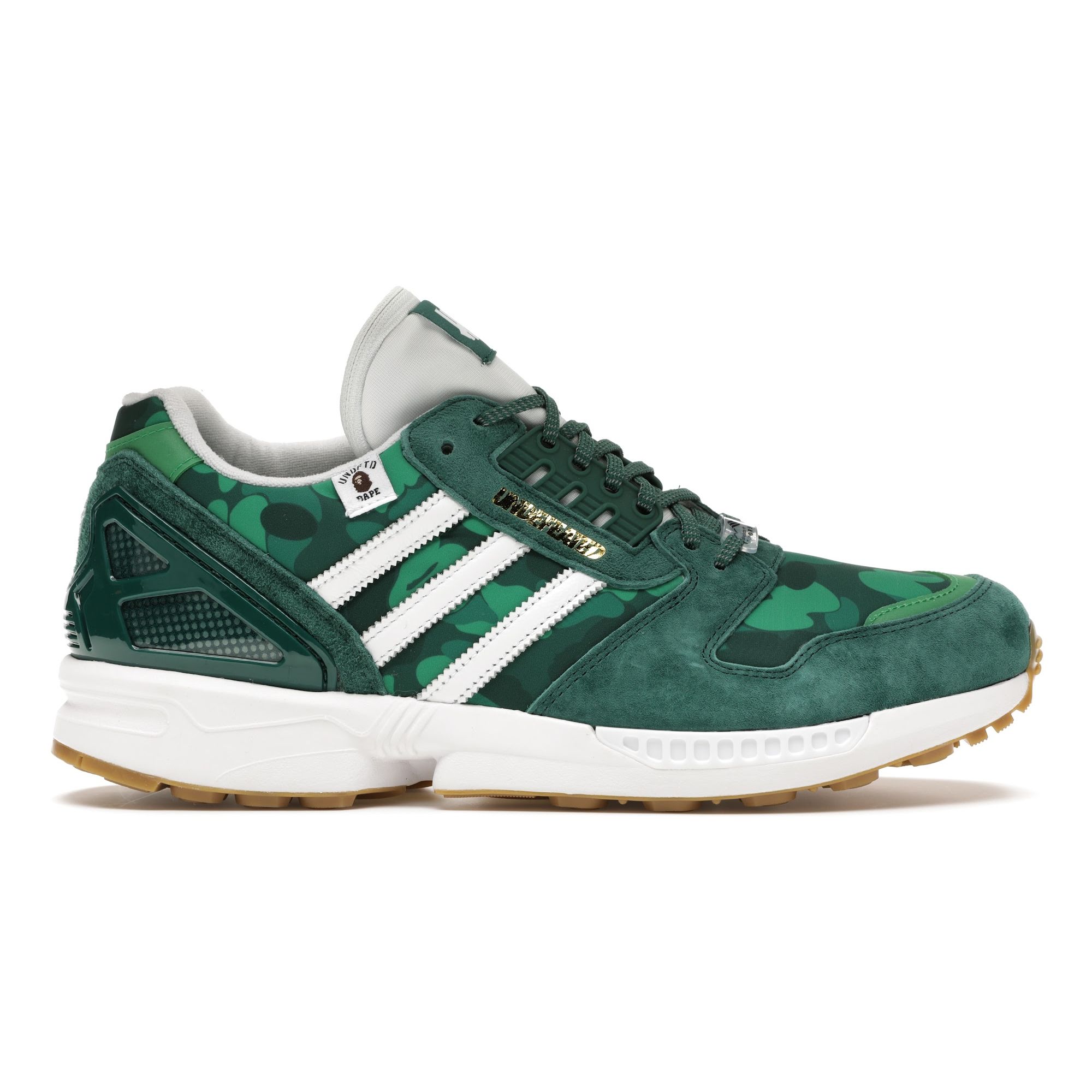 Adidas BAPE x Undefeated x ZX 8000 A-ZX Series — зеленые камуфляжные кроссовки унисекс Cloud-White Gum FY8851
Adidas BAPE x Undefeated x ZX 8000 A-ZX Series — зеленые камуфляжные кроссовки унисекс Cloud-White Gum FY8851