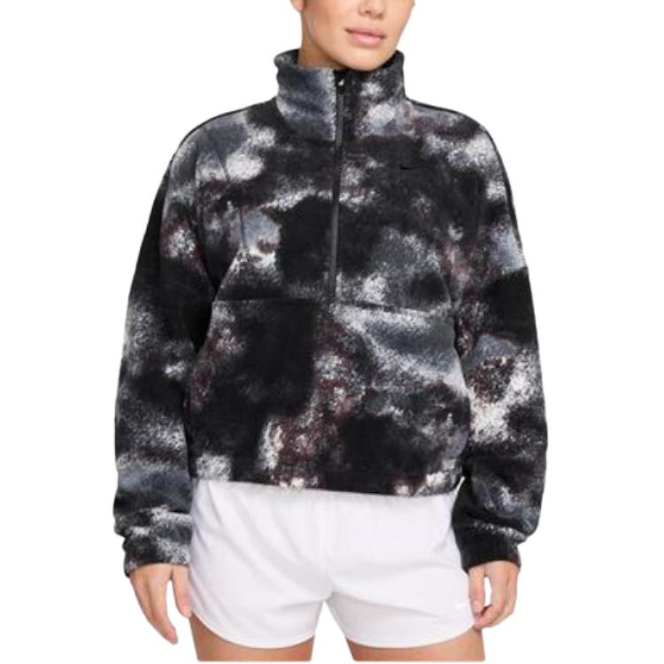 Nike Half-Zip Printed Stand Collar Long Sleeve Sweatshirt Women sweatshirt Black FZ6970-010 M
Nike Half-Zip Printed Stand Collar Long Sleeve Sweatshirt Women sweatshirt Black FZ6970-010 M