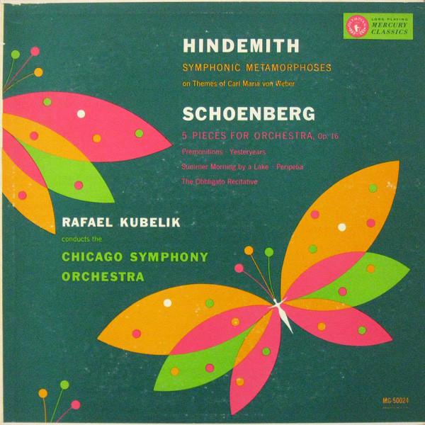 LP Record PAUL HINDEMITH / ARNOLD SCHOENBERG - Symphonic Metamorphoses / 5 Pieces MG50024 Mercury 1953 US Classical Used
LP Record PAUL HINDEMITH / ARNOLD SCHOENBERG - Symphonic Metamorphoses / 5 Pieces MG50024 Mercury 1953 US Classical Used