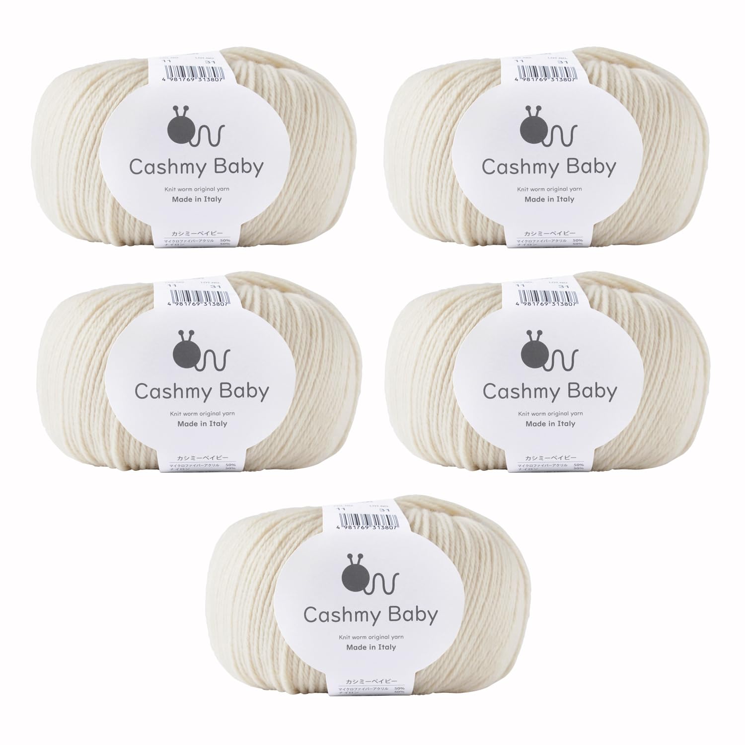 Knitworm Cashmere Baby 5 Средний 50 г Микрофибра Нейлоновая Пряжа, мотки, Вес, (приблизительно. 145м), 50% акрил, 50% (11. слоновая кость)
Knitworm Cashmere Baby 5 Средний 50 г Микрофибра Нейлоновая Пряжа, мотки, Вес, (приблизительно. 145м), 50% акрил, 50% (11. слоновая кость)