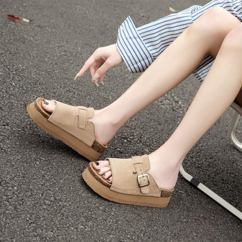 thick-soled heightening sandals women s summer new small slippers outside lazy fashion 35 абрикосовый
thick-soled heightening sandals women s summer new small slippers outside lazy fashion 35 абрикосовый