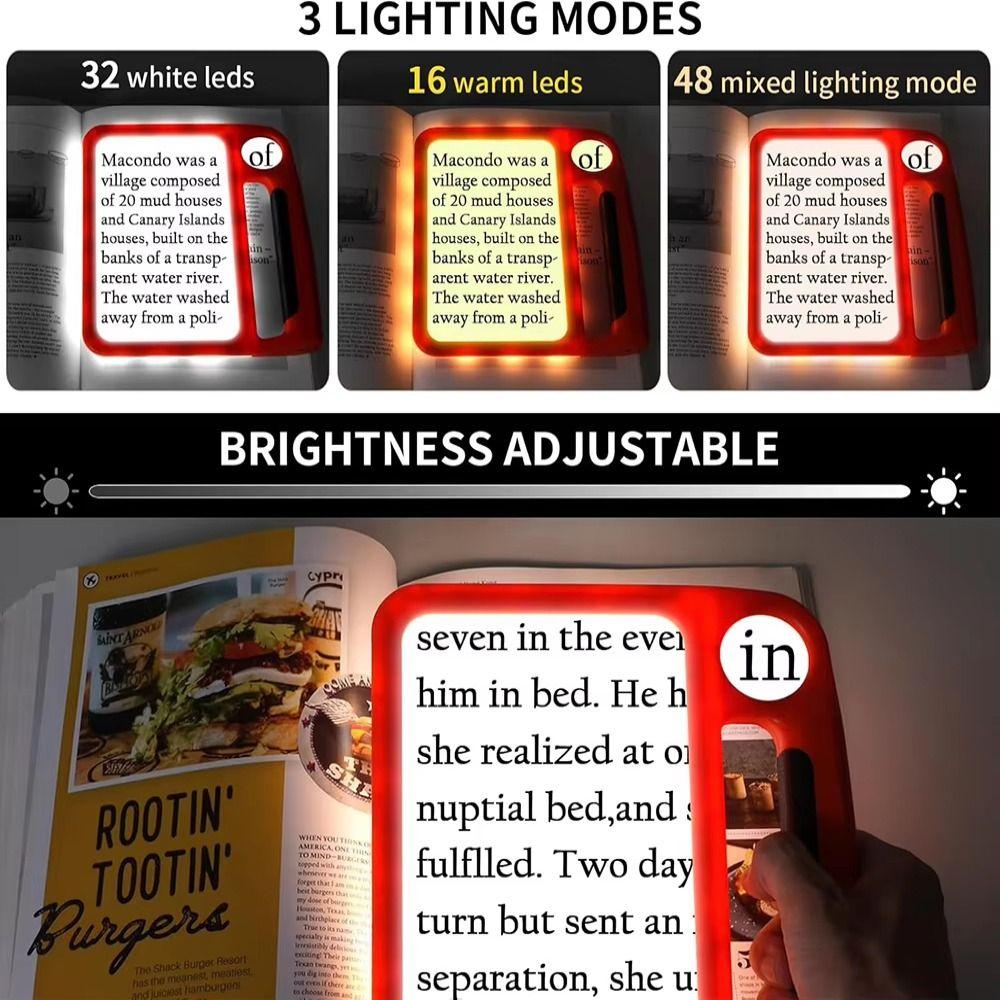 5X 10X Illumination Handheld Magnifier 48 LED Lights Reading Magnifier Books Inspection помаранчевий
5X 10X Illumination Handheld Magnifier 48 LED Lights Reading Magnifier Books Inspection помаранчевий