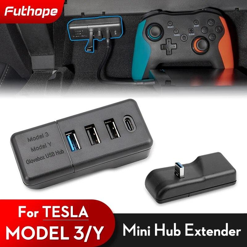 Futhope Glovebox Aarmrest USB Hub Ports for Tesla Model 3 Y -2022 Splitter Docking Station 6/4 In 1 Co-pilot USB Spiliter 4IN1 Glovebox
Futhope Glovebox Aarmrest USB Hub Ports for Tesla Model 3 Y -2022 Splitter Docking Station 6/4 In 1 Co-pilot USB Spiliter 4IN1 Glovebox
