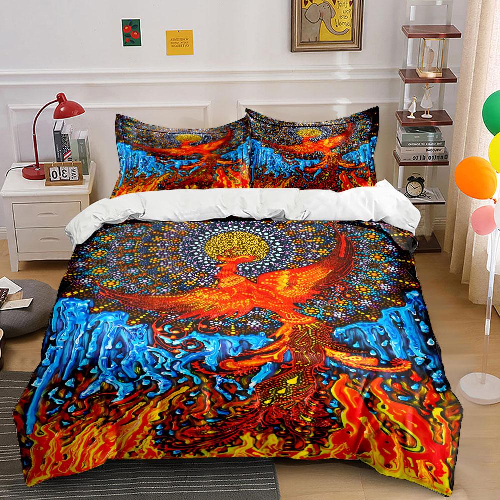 Fiery phoenix surrounded flames. Bedding sets Duvet cover sets Duvet covers Pillowcases(1 * Duvet Cover 2 * Pillowcases, without duvet insert) 135x200cm
Fiery phoenix surrounded flames. Bedding sets Duvet cover sets Duvet covers Pillowcases(1 * Duvet Cover 2 * Pillowcases, without duvet insert) 135x200cm