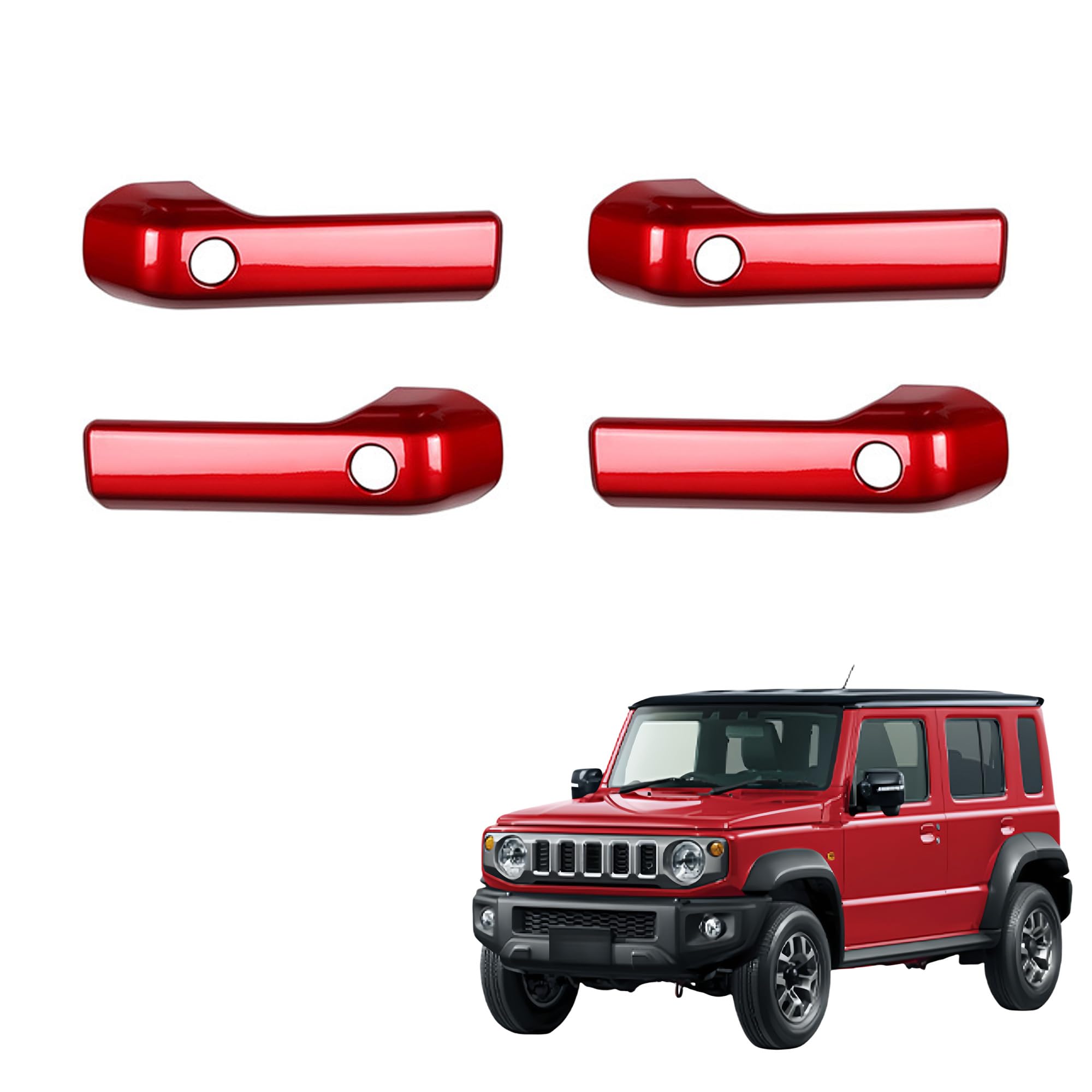 Kylorune Custom Parts for Jimny and Jimny Sierra Door Grip Interior Door Handle Panel Cover Jimny, Nomad, JB64/JB74W/JC74 - Cover, (5-door, Red)
Kylorune Custom Parts for Jimny and Jimny Sierra Door Grip Interior Door Handle Panel Cover Jimny, Nomad, JB64/JB74W/JC74 - Cover, (5-door, Red)
