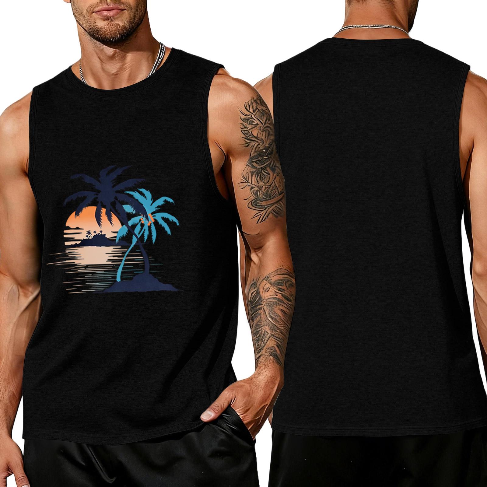 Men’s Sleeveless Crew Neck Tank Top with Tropical Tree and Print Casual Relaxed Fit Shirt XXXXXL чёрный
Men’s Sleeveless Crew Neck Tank Top with Tropical Tree and Print Casual Relaxed Fit Shirt XXXXXL чёрный