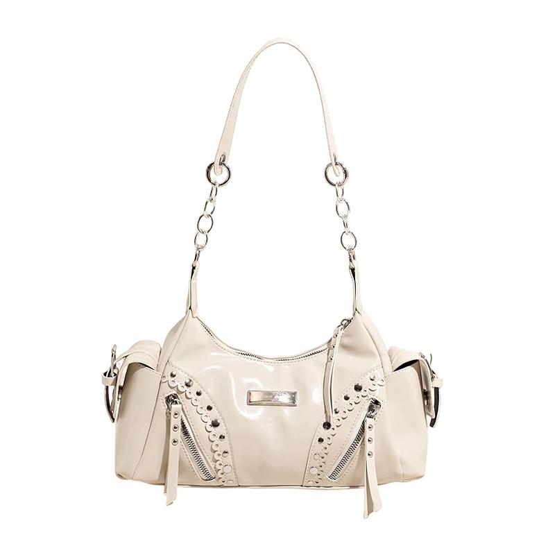 Solid Rivet Handbag PU Persalized Shoulder Bag 2026 High Quality Trend Casual Crossbody Bag Fashi Versatile Women s Bag білий
Solid Rivet Handbag PU Persalized Shoulder Bag 2026 High Quality Trend Casual Crossbody Bag Fashi Versatile Women s Bag білий