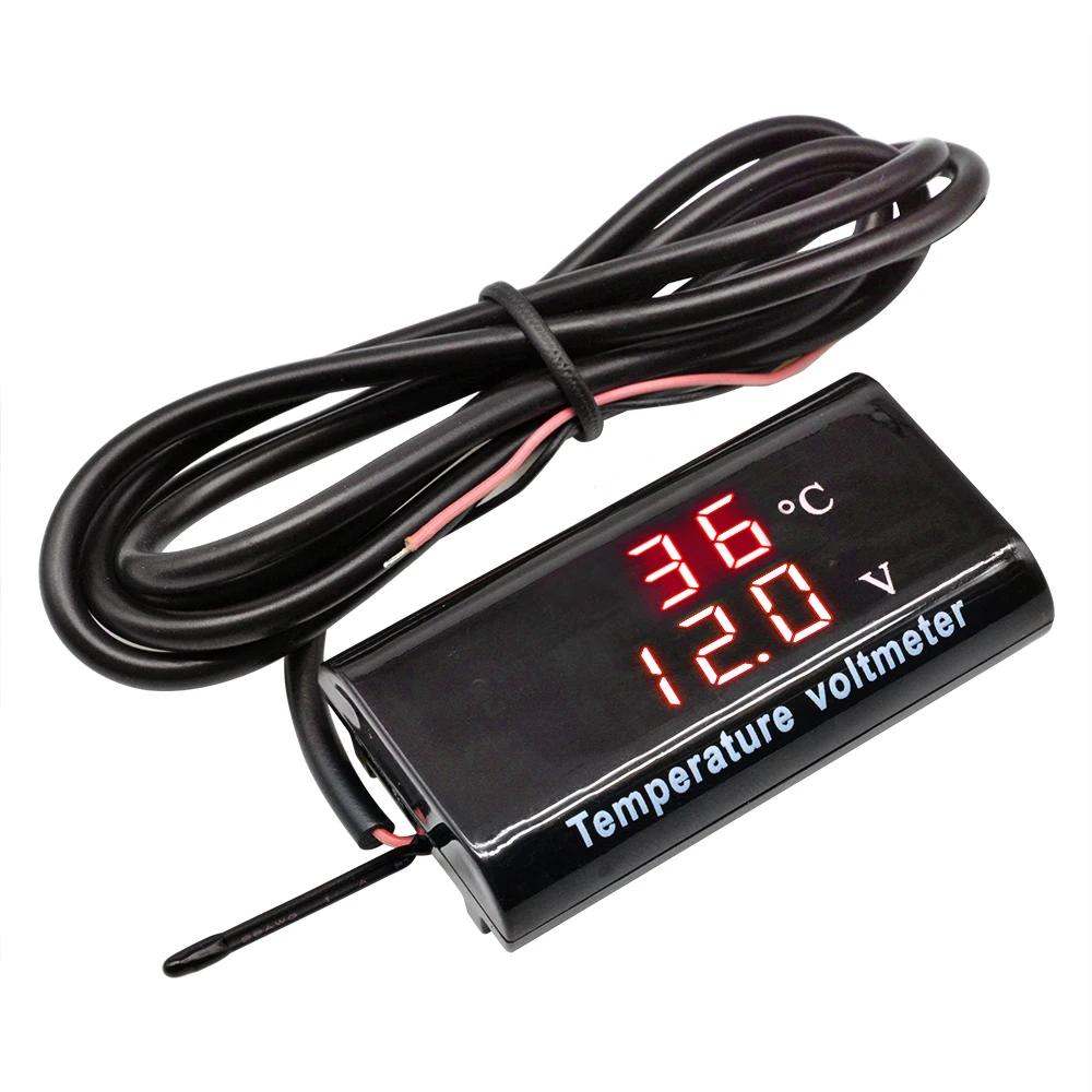 DC 12V 0.28 inch Dual Display LED Digital Temperature Sensor Voltmeter Thermometer Voltage Meter Tester For Car Motorcycle червоний
DC 12V 0.28 inch Dual Display LED Digital Temperature Sensor Voltmeter Thermometer Voltage Meter Tester For Car Motorcycle червоний