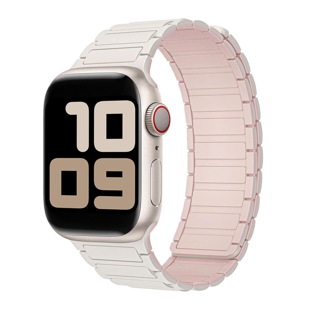 Zhang Jingyi Style Magnetic Silicone Watch Band for Apple S9/S11, iWatch10 - Three-Bead Two-Section Design 38/40/41/42mm
Zhang Jingyi Style Magnetic Silicone Watch Band for Apple S9/S11, iWatch10 - Three-Bead Two-Section Design 38/40/41/42mm