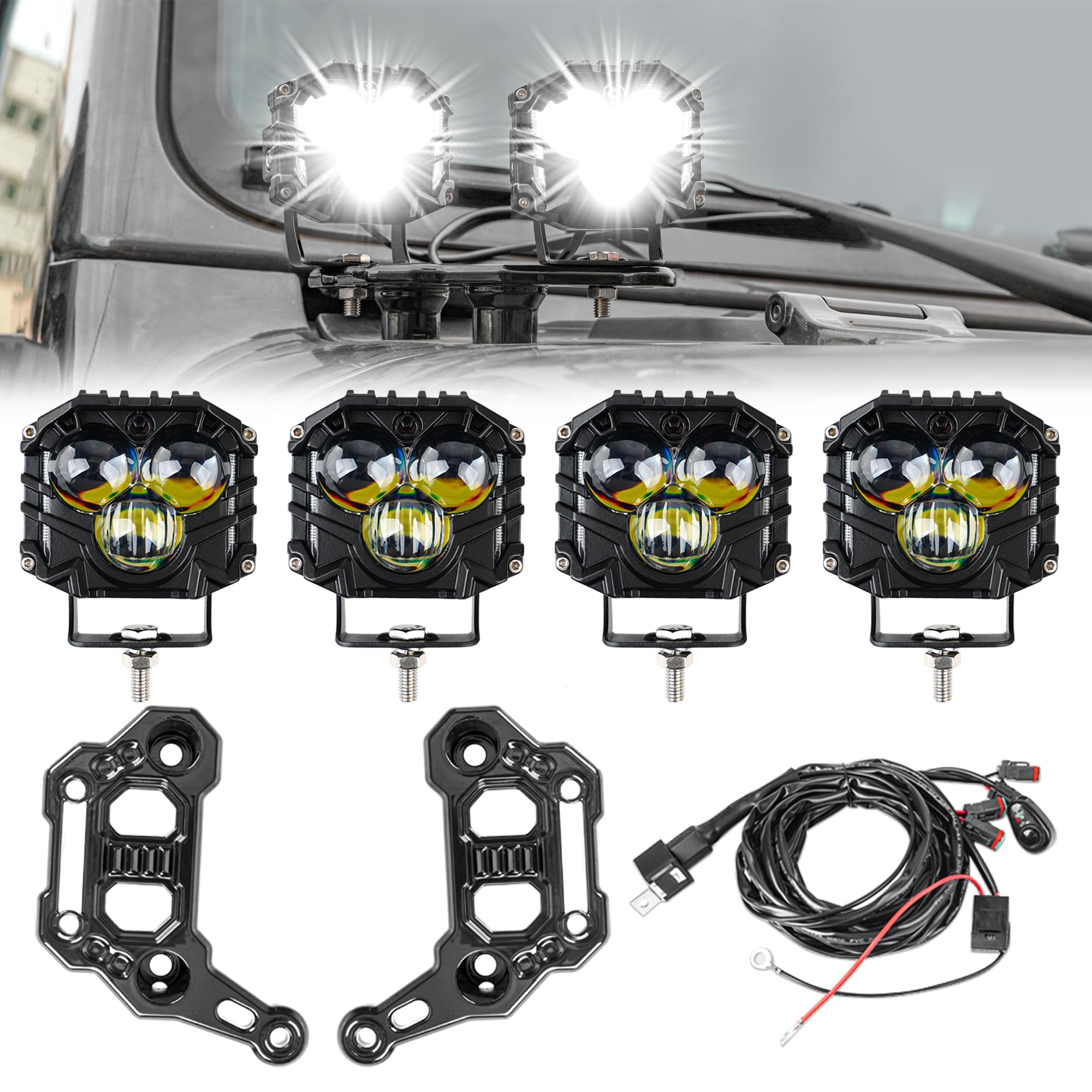 Кронштейн для крепления рабочего света Vancroser Wrangler JL с проводкой DT Светодиодные противотуманные рабочие светодиодные рабочие фары для Wrangler JL от Lights4, Жгут проводов, Фары, Фары,
Кронштейн для крепления рабочего света Vancroser Wrangler JL с проводкой DT Светодиодные противотуманные рабочие светодиодные рабочие фары для Wrangler JL от Lights4, Жгут проводов, Фары, Фары,