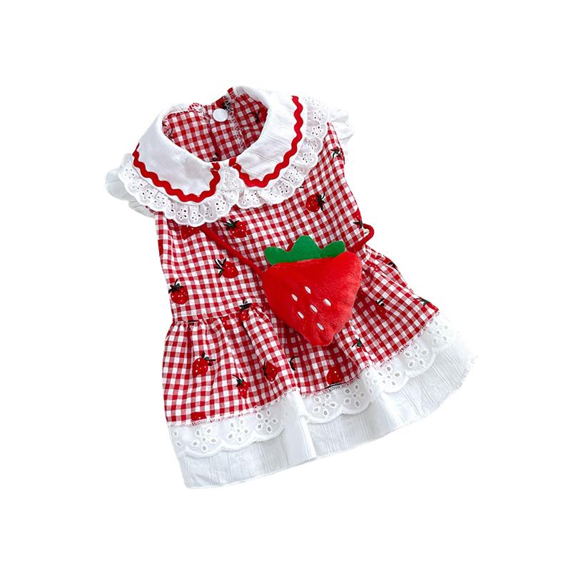 Cute Strawberry Pet Dress for Dogs Spring Summer Cartoon Outfit with Backpack Design Small Medium Puppy Clothes Dog Costume (Red,4XL)
Cute Strawberry Pet Dress for Dogs Spring Summer Cartoon Outfit with Backpack Design Small Medium Puppy Clothes Dog Costume (Red,4XL)