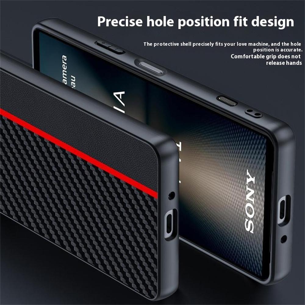 For Sony Xperia 1 VII Case Leather+PC Hard Phone Cover Carbon Fiber Texture Black/Blue
For Sony Xperia 1 VII Case Leather+PC Hard Phone Cover Carbon Fiber Texture Black/Blue