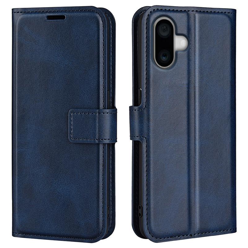 For iPhone 16 Plus Case Calf Texture PU Leather Phone Cover with Card Holder Stand Blue
For iPhone 16 Plus Case Calf Texture PU Leather Phone Cover with Card Holder Stand Blue