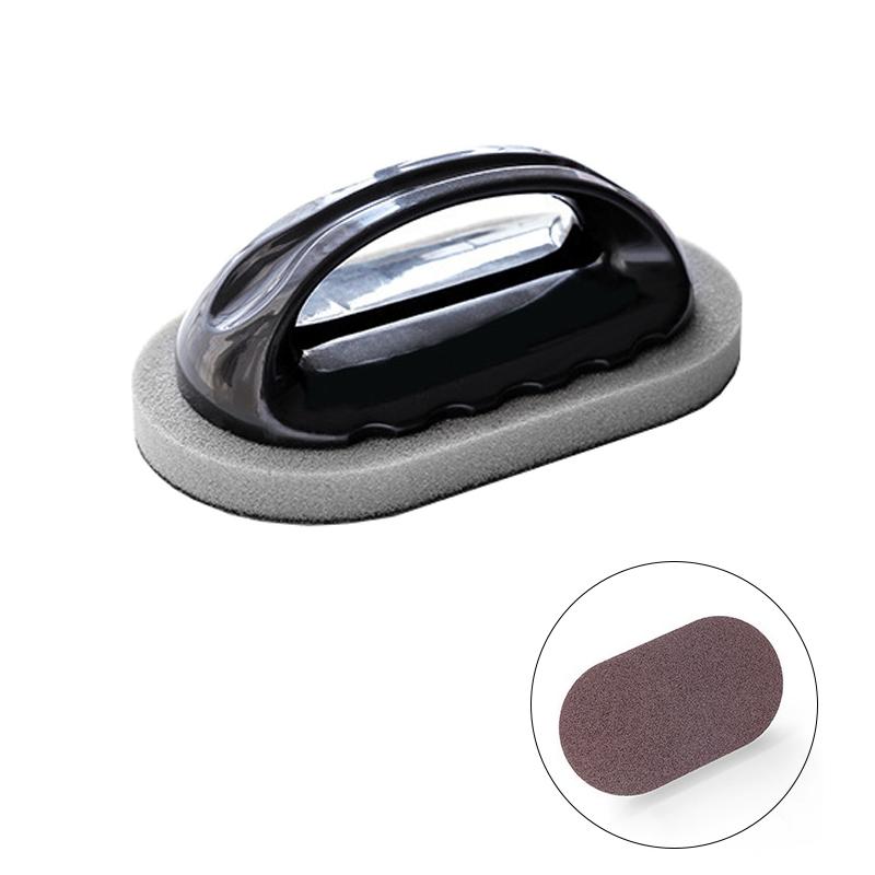 Emery Sponge Brush with Handle Pot and Bowl Magic Emery Sponge Brush Reusable Household Kitchen Decontamination Cleaning Tools коричневий
Emery Sponge Brush with Handle Pot and Bowl Magic Emery Sponge Brush Reusable Household Kitchen Decontamination Cleaning Tools коричневий