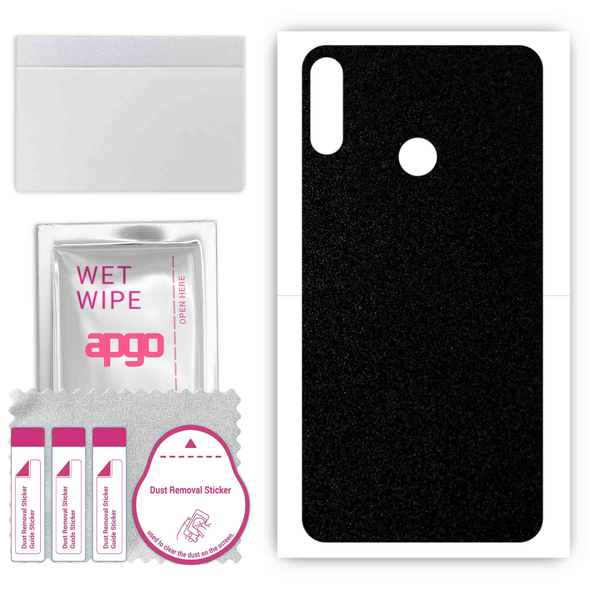 apgo Protective Skin Sticker for the back compatible with Tecno Spark 3, Wrap Film, Foil, Vinyl - Pattern Matte Black
apgo Protective Skin Sticker for the back compatible with Tecno Spark 3, Wrap Film, Foil, Vinyl - Pattern Matte Black