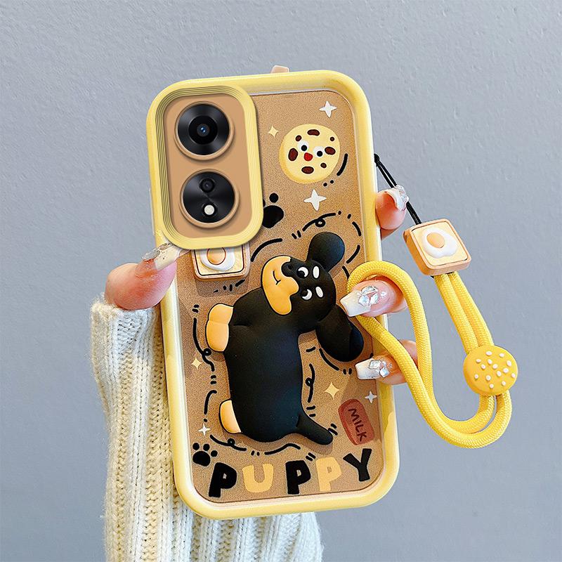 Противоударный чехол KEYSION для OPPO A18 A38 A58 A78 A98 5G со шнурком, силиконовый милый 3D-чехол для телефона с мультяшной куклой для OPPO A17 A17K for OPPO A18
Противоударный чехол KEYSION для OPPO A18 A38 A58 A78 A98 5G со шнурком, силиконовый милый 3D-чехол для телефона с мультяшной куклой для OPPO A17 A17K for OPPO A18