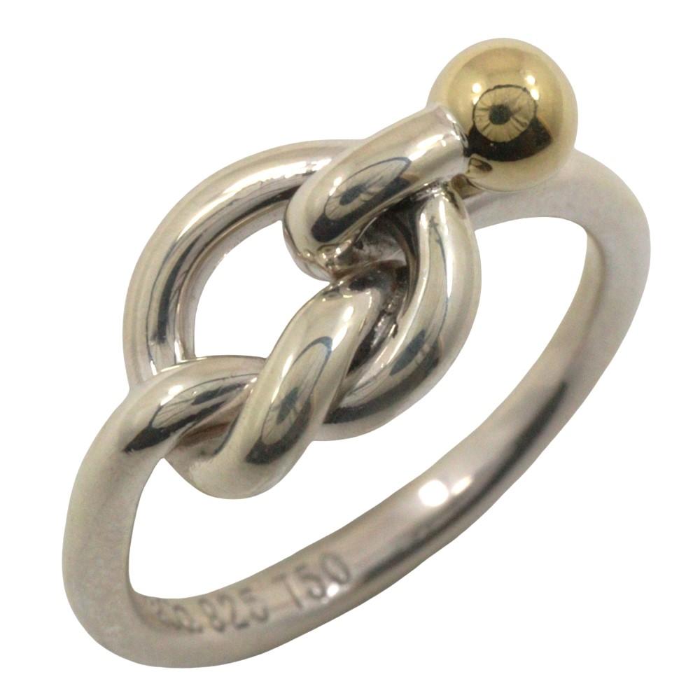 TIFFANY&Co. Love knot Ring Silver925/K18 yellow gold #4.5(US Size) 2.8g Women Used
TIFFANY&Co. Love knot Ring Silver925/K18 yellow gold #4.5(US Size) 2.8g Women Used