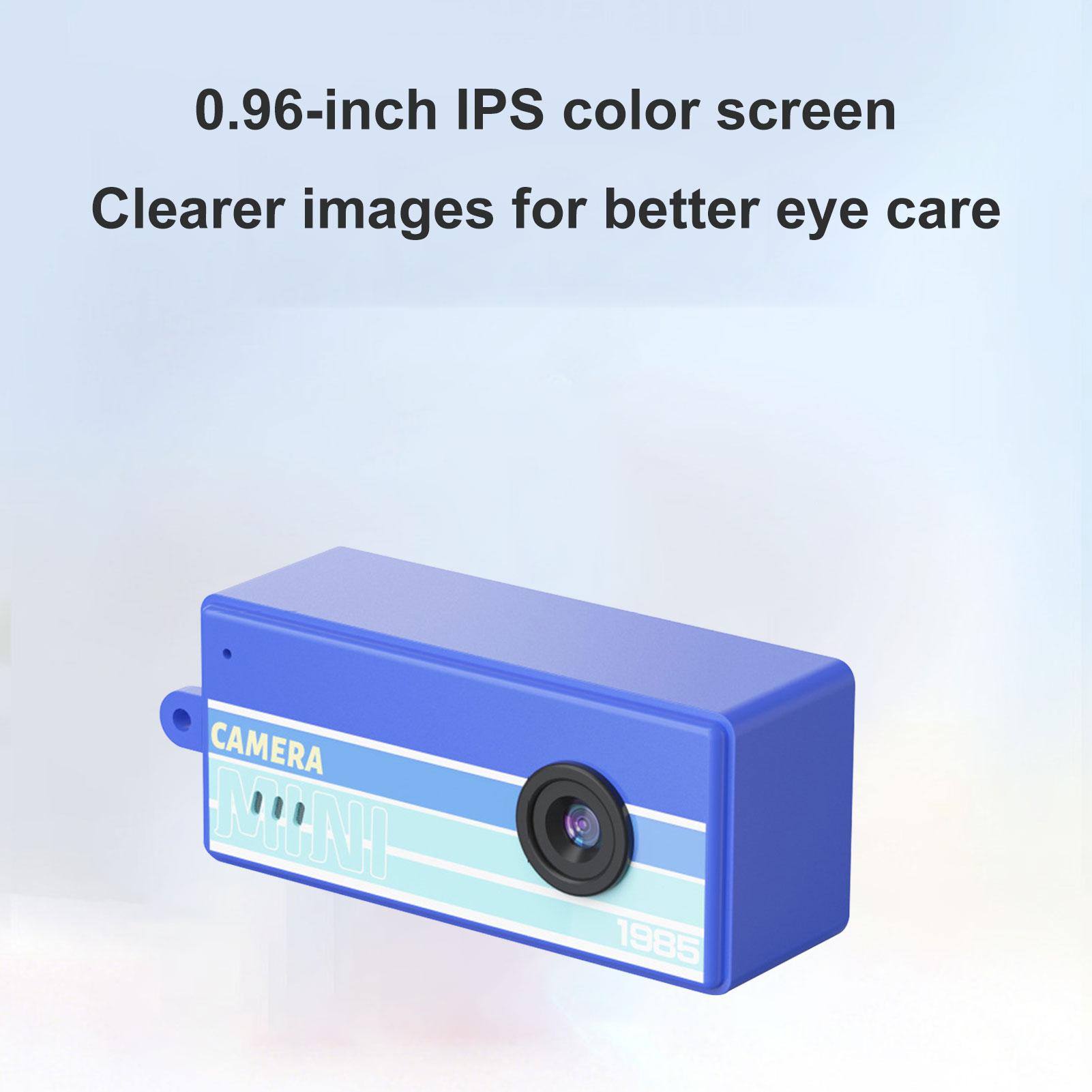 Small Digital Camera Keychain 0.96 Inch Screen 1080P Video 5 Retro Filters 130 degrees Wide Angle Camera for Travel Blue
Small Digital Camera Keychain 0.96 Inch Screen 1080P Video 5 Retro Filters 130 degrees Wide Angle Camera for Travel Blue