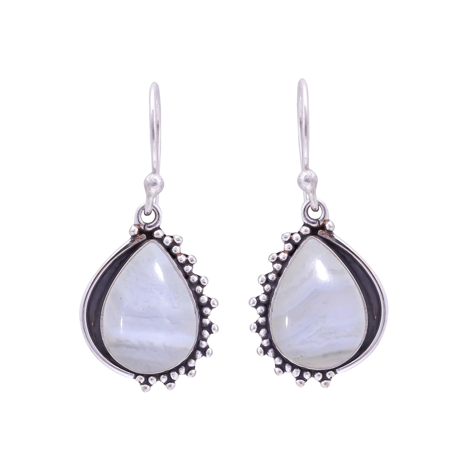 Blue Lace Agate - Namibia 925 Sterling Silver Earring V9877, Blue Earring, Pear Earring, Valentin s Day Gift, Gift For Her, Birthday Gift, Handmade Je
Blue Lace Agate - Namibia 925 Sterling Silver Earring V9877, Blue Earring, Pear Earring, Valentin s Day Gift, Gift For Her, Birthday Gift, Handmade Je