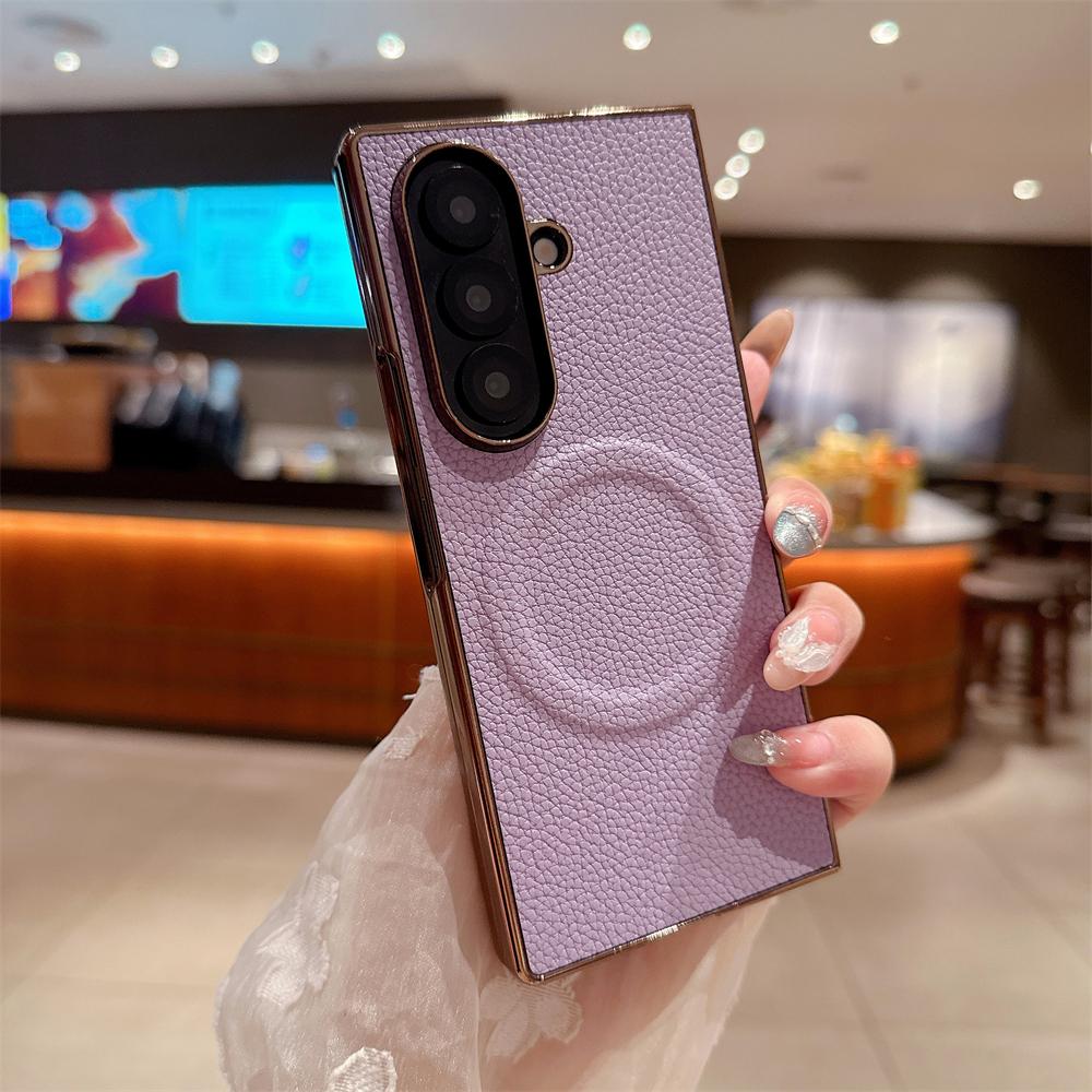 Lichee Pattern Leather Magnetic Case For Samsung Galaxy Z Fold 7 6 5 4 3 5G For Magsafe Phone Protection Hard Cover Shockproof Galaxy Z Fold5
Lichee Pattern Leather Magnetic Case For Samsung Galaxy Z Fold 7 6 5 4 3 5G For Magsafe Phone Protection Hard Cover Shockproof Galaxy Z Fold5