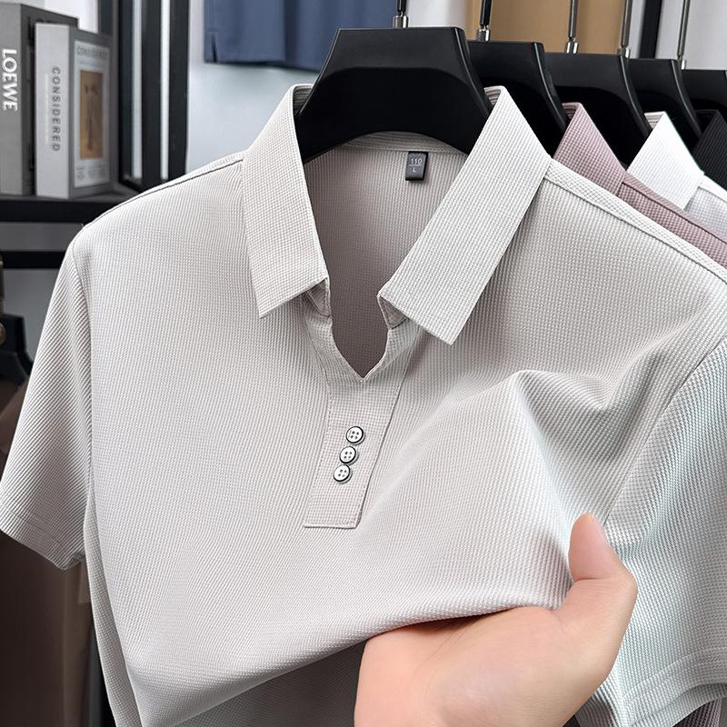 2026 Summer Men s Notched Collar Short Sleeve Polo Shirt - Solid Color Tee XL світло-сірий колір
2026 Summer Men s Notched Collar Short Sleeve Polo Shirt - Solid Color Tee XL світло-сірий колір