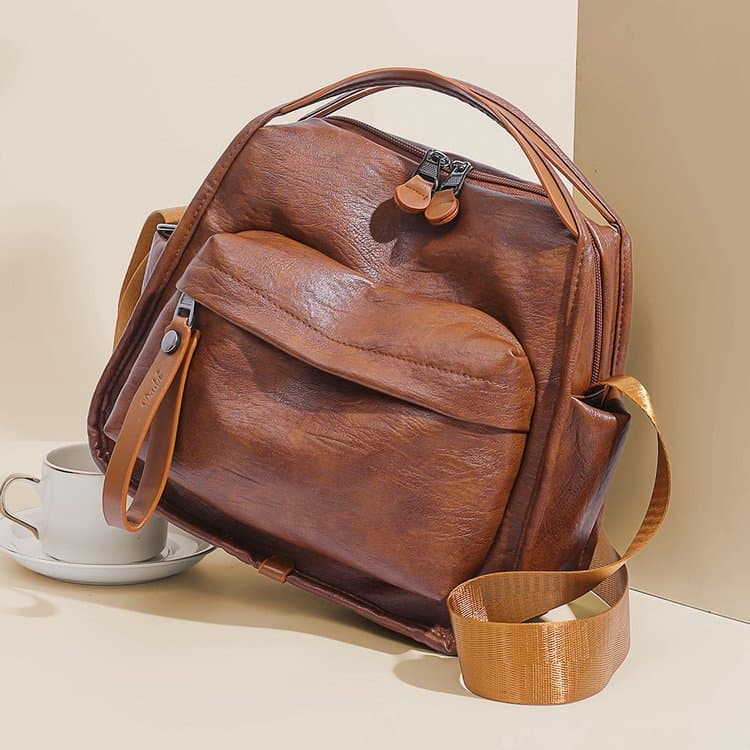 Retro Casual Portable Crossbody Small Backpack коричневый
Retro Casual Portable Crossbody Small Backpack коричневый