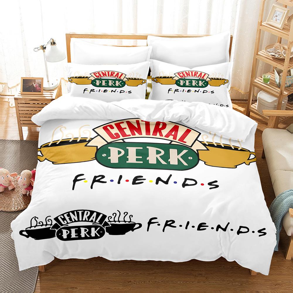 3D digital printing bedding four-piece set three-piece set friends sheets quilt pillow 135x200 two-piece set
3D digital printing bedding four-piece set three-piece set friends sheets quilt pillow 135x200 two-piece set