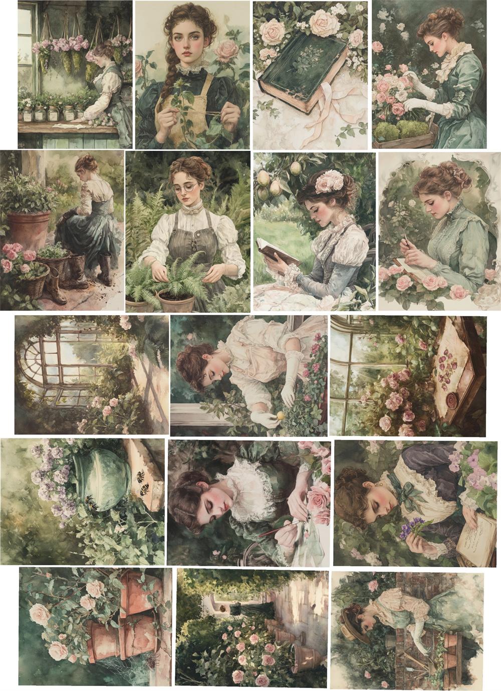 17pcs Kawaii Self-made Watercolor Vintage Victorian Rose Garden for Girls Stickers Beautiful/decorative/DIY Craft Photo Albm белый
17pcs Kawaii Self-made Watercolor Vintage Victorian Rose Garden for Girls Stickers Beautiful/decorative/DIY Craft Photo Albm белый