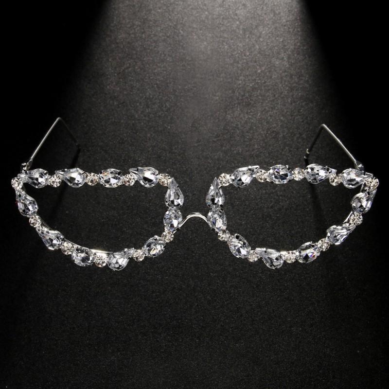 Rhinestone Glasses Frame Lensless Decorative Fashionable Net Red Hot Girl Party Street Photography Accessories срібний
Rhinestone Glasses Frame Lensless Decorative Fashionable Net Red Hot Girl Party Street Photography Accessories срібний