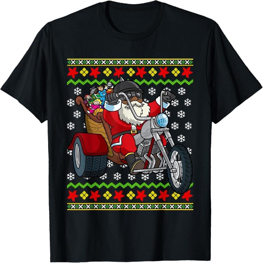 Black African American Santa Claus Biker Motorcycle T-Shirt XXXXXL чорний
Black African American Santa Claus Biker Motorcycle T-Shirt XXXXXL чорний