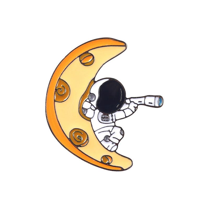 Beautifully Crafted Moon Astronaut Badge With Alloy Material For Flair Fashionable XZ5473
Beautifully Crafted Moon Astronaut Badge With Alloy Material For Flair Fashionable XZ5473