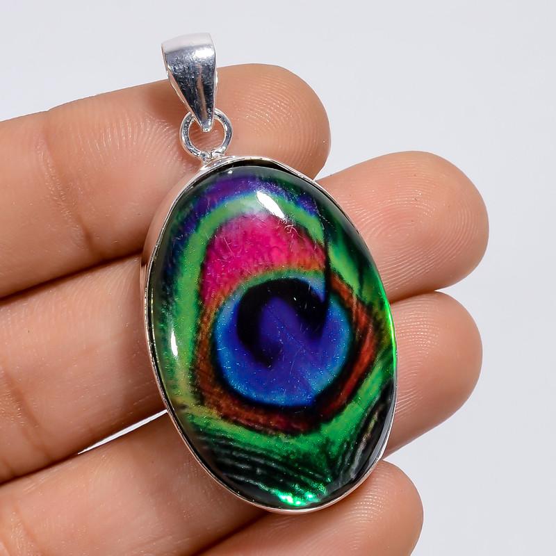 Classic Top Grade Qualite 100% Natural Dichroic Glass Oval Shape Ethnic Style Handmade Jewelry 925 Steling Silver Pendant 1.7 WSJ-4956 1.7
Classic Top Grade Qualite 100% Natural Dichroic Glass Oval Shape Ethnic Style Handmade Jewelry 925 Steling Silver Pendant 1.7 WSJ-4956 1.7
