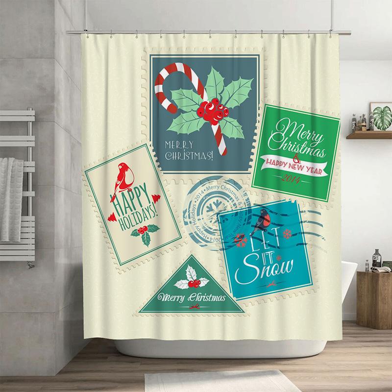 Tu Christmas Shower Curtain Festive Holiday Decor Merry Xmas Bathroom Fabric Backdrop Waterproof Patterned Wall Hanging W60H190(CM)-1 Pcs
Tu Christmas Shower Curtain Festive Holiday Decor Merry Xmas Bathroom Fabric Backdrop Waterproof Patterned Wall Hanging W60H190(CM)-1 Pcs