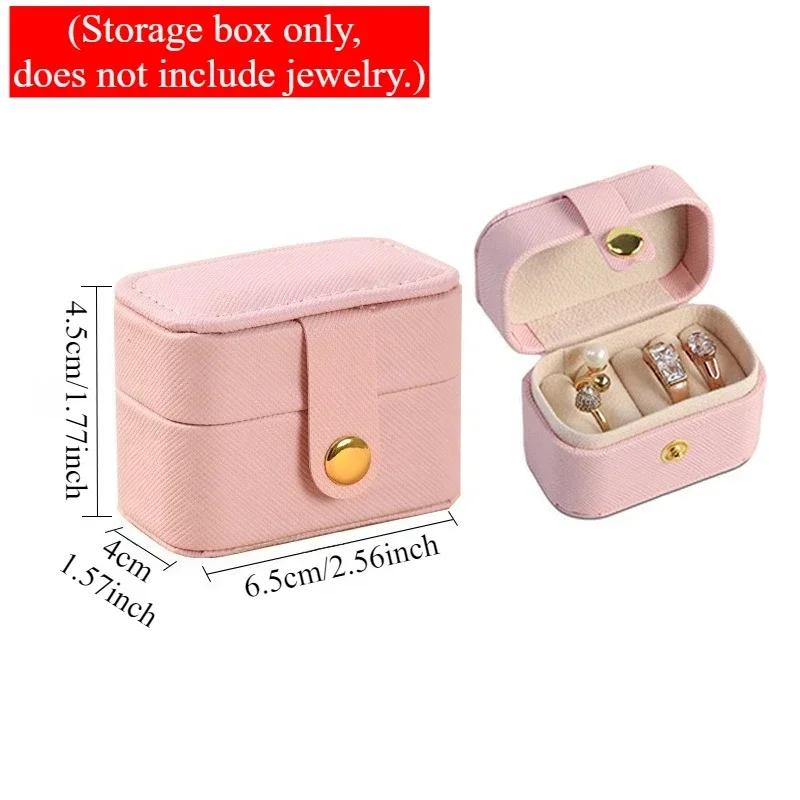 1PC Mini Portable Small Jewelry Storage Bag Travel Simple Leather Ring Necklace Earrings Storage Box Organizer Display Gift Box рожевий колір бежевий
1PC Mini Portable Small Jewelry Storage Bag Travel Simple Leather Ring Necklace Earrings Storage Box Organizer Display Gift Box рожевий колір бежевий