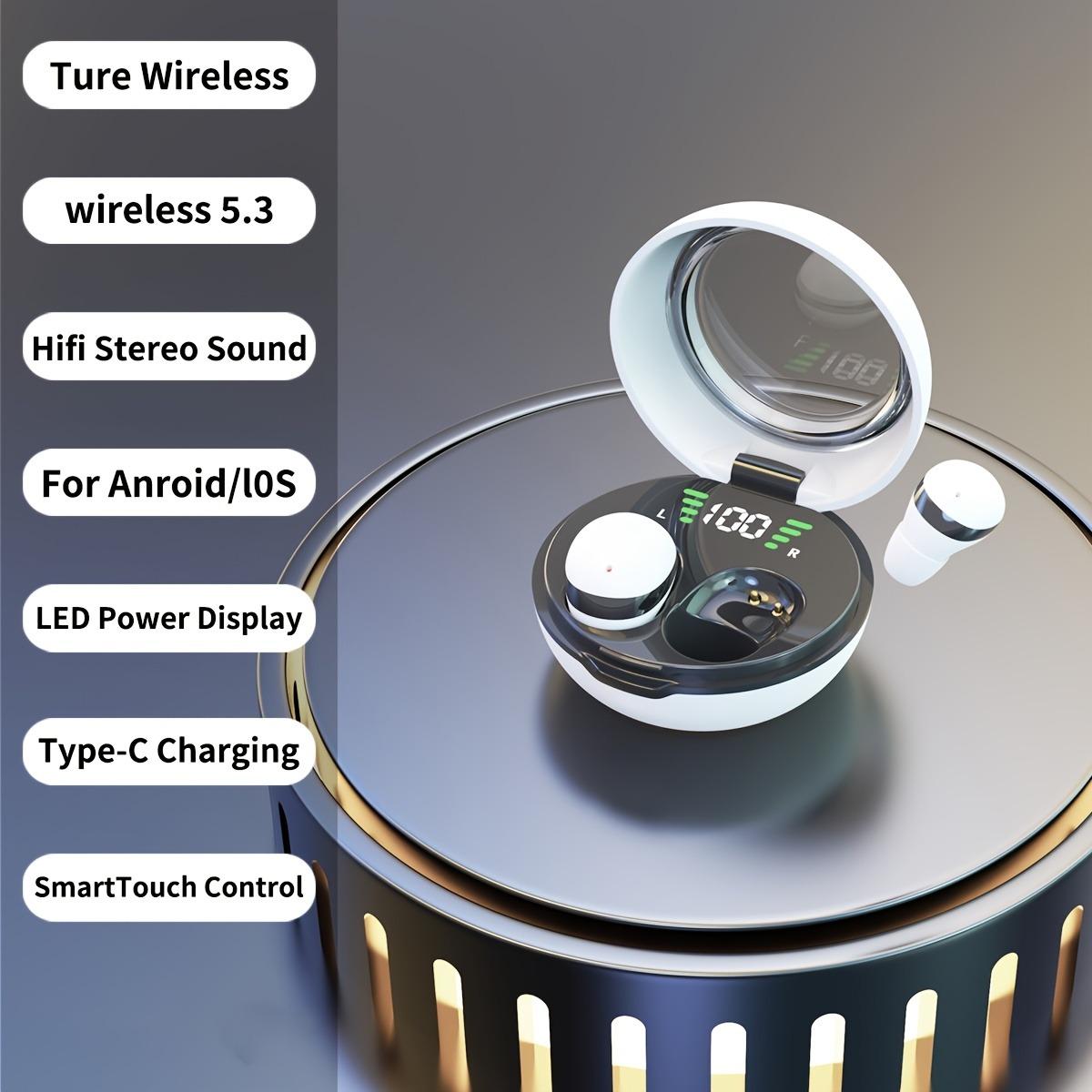 Очень маленькие беспроводные наушники с минималистичным дизайном и длительным временем автономной работы, с беспроводным зарядным чехлом и наушниками в комплекте, подходят для занятий спортом белый
Очень маленькие беспроводные наушники с минималистичным дизайном и длительным временем автономной работы, с беспроводным зарядным чехлом и наушниками в комплекте, подходят для занятий спортом белый
