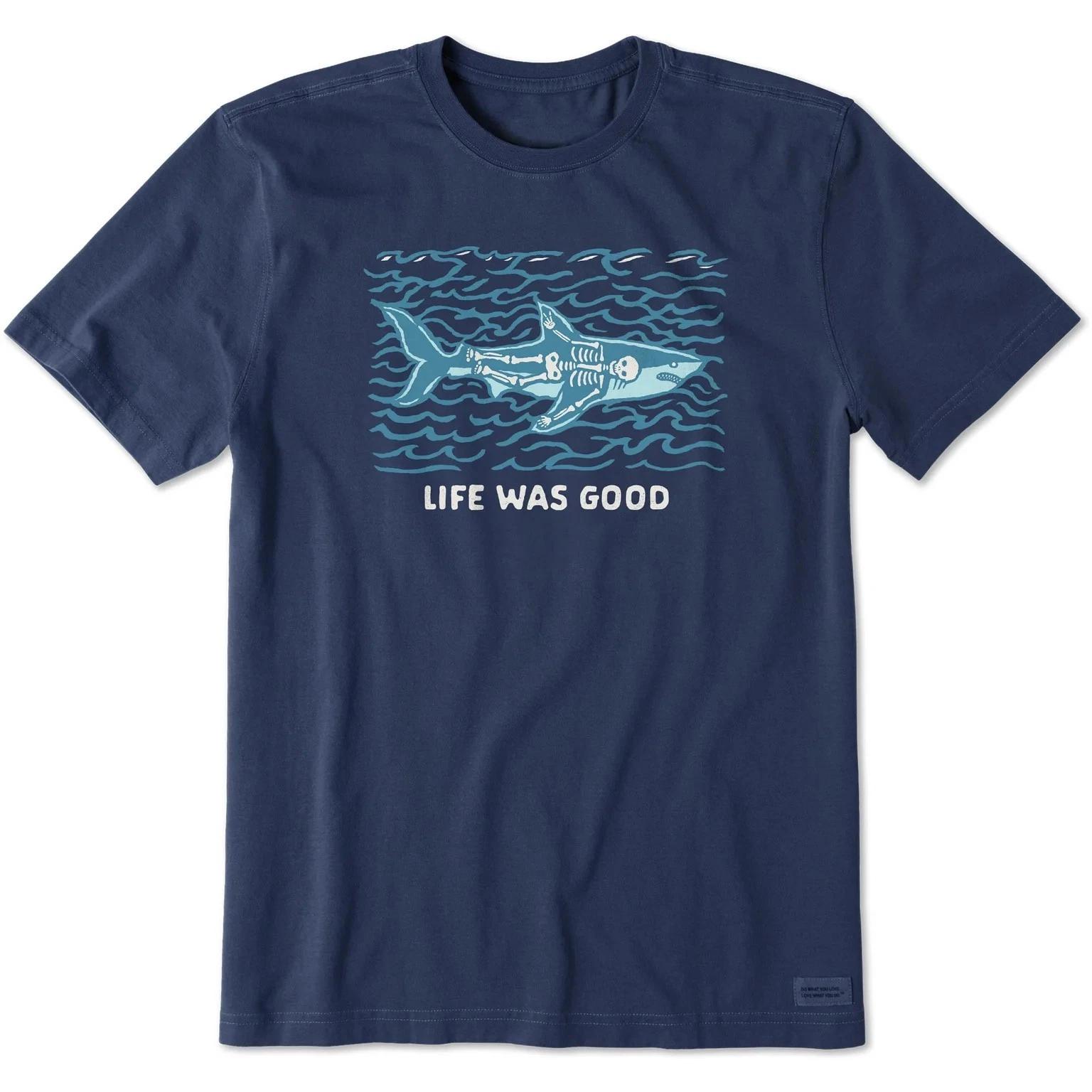 Life is Good. Men s Life Was Good Shark Short Sleeve Crusher Tee, Darkest Blue XL
Life is Good. Men s Life Was Good Shark Short Sleeve Crusher Tee, Darkest Blue XL