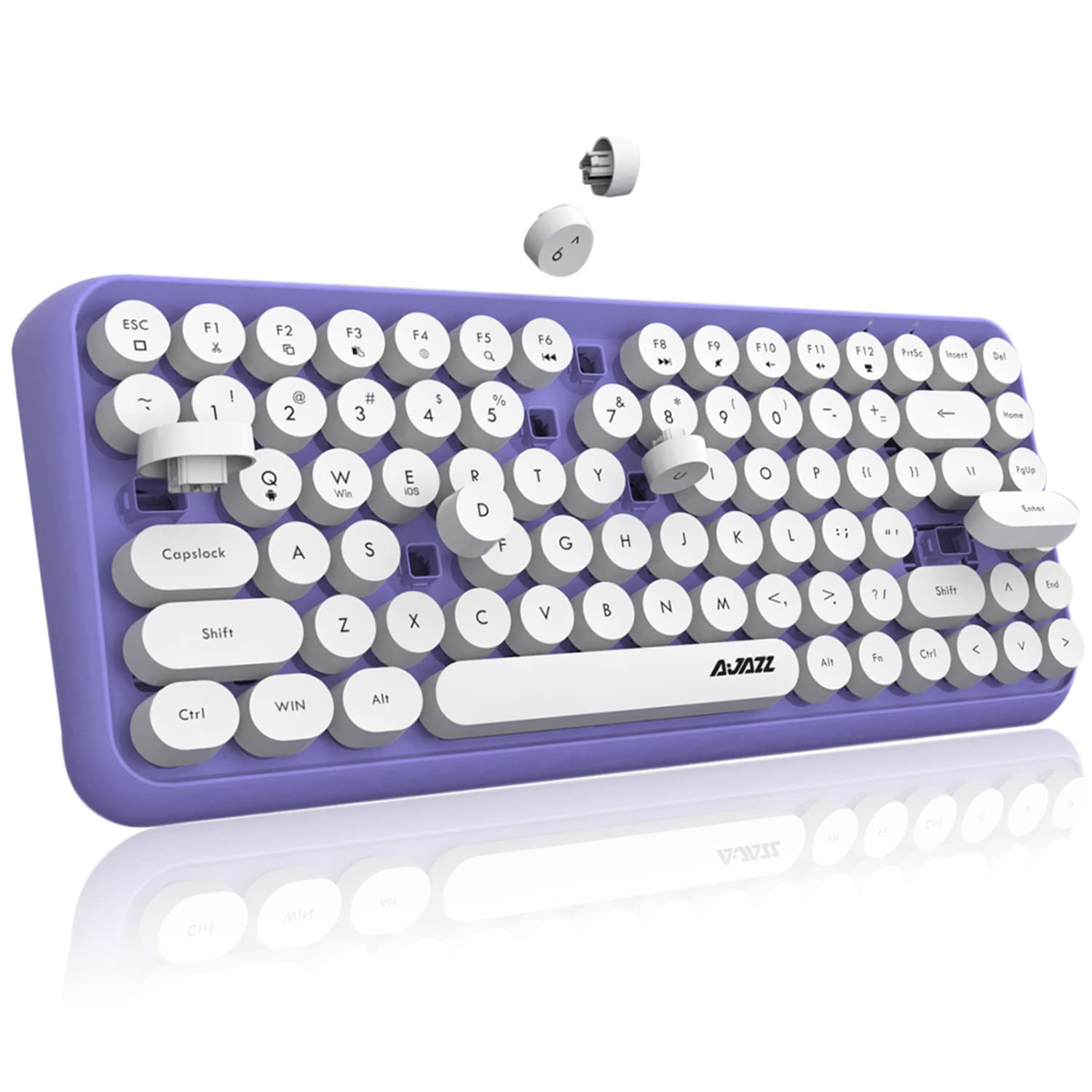 FELiCON Bluetooth Keyboard 308i Wireless Keyboard Compact Keyboard Lightweight Bluetooth Keyboard Typewriter (Purple) фіолетовий
FELiCON Bluetooth Keyboard 308i Wireless Keyboard Compact Keyboard Lightweight Bluetooth Keyboard Typewriter (Purple) фіолетовий
