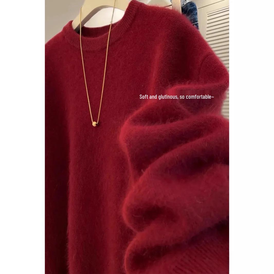 2024 Autumn Simple Round Neck Long Sleeve Brushed Solid Color Pure Wool Knit Top Extra Large
2024 Autumn Simple Round Neck Long Sleeve Brushed Solid Color Pure Wool Knit Top Extra Large