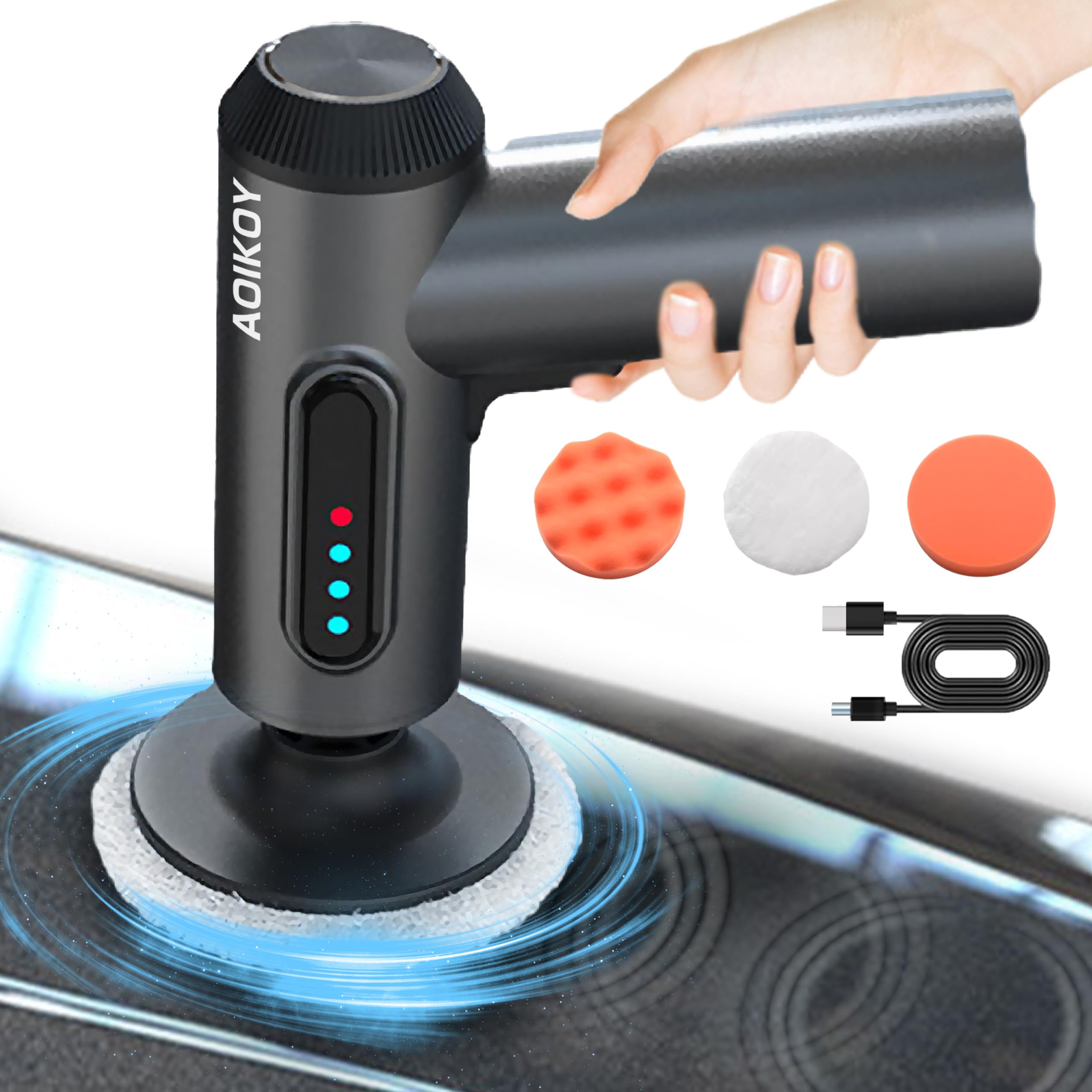 Electric Rechargeable Polishing USB Eccentric For Car Home Wheel Scratch Floor Repairing Scratches on Japanese Instruction Manual Polisher, Polisher, чорний
Electric Rechargeable Polishing USB Eccentric For Car Home Wheel Scratch Floor Repairing Scratches on Japanese Instruction Manual Polisher, Polisher, чорний