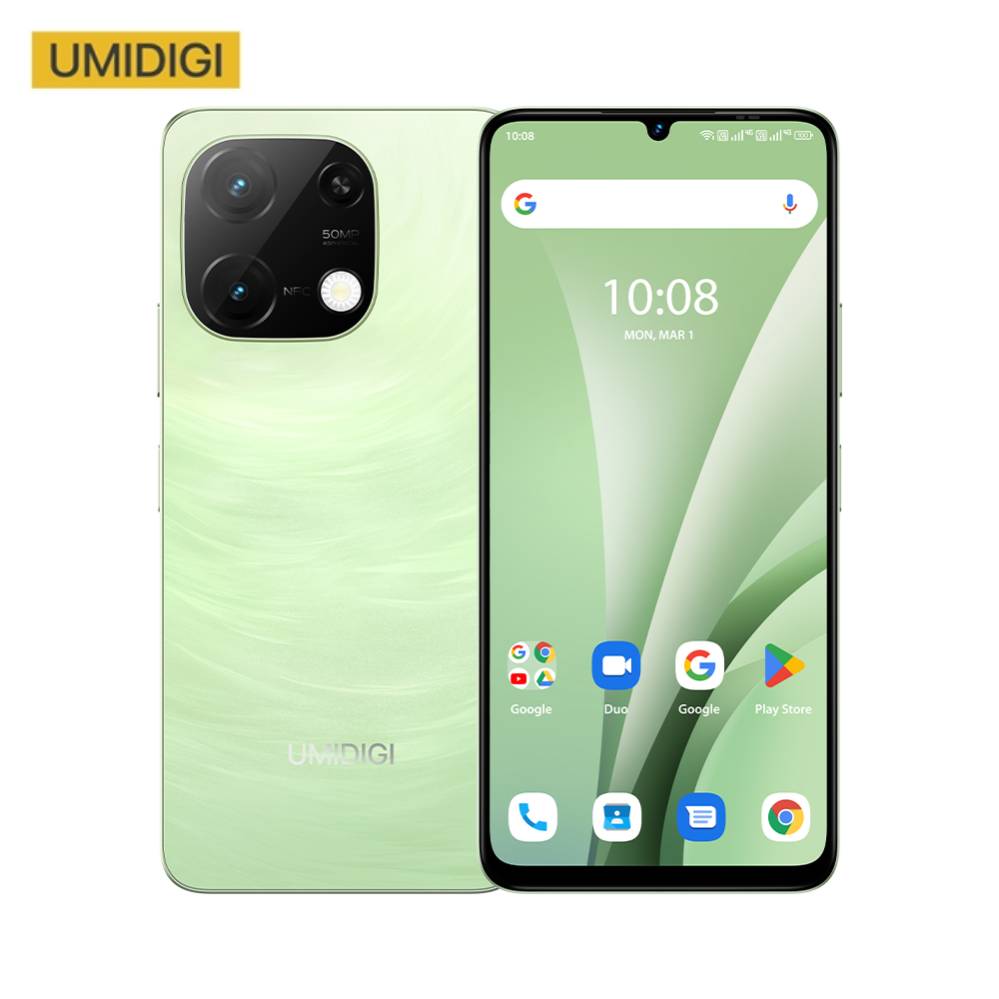 Смартфон UMIDIGI G9C 6,75 дюйма Android 14 NFC 90 Гц 6 ГБ 128 ГБ 50 МП ШІ-камера 5000 мАг ШІ-розблокування обличчя Helio G36 Мобільні телефони 6G+128G зелений
Смартфон UMIDIGI G9C 6,75 дюйма Android 14 NFC 90 Гц 6 ГБ 128 ГБ 50 МП ШІ-камера 5000 мАг ШІ-розблокування обличчя Helio G36 Мобільні телефони 6G+128G зелений