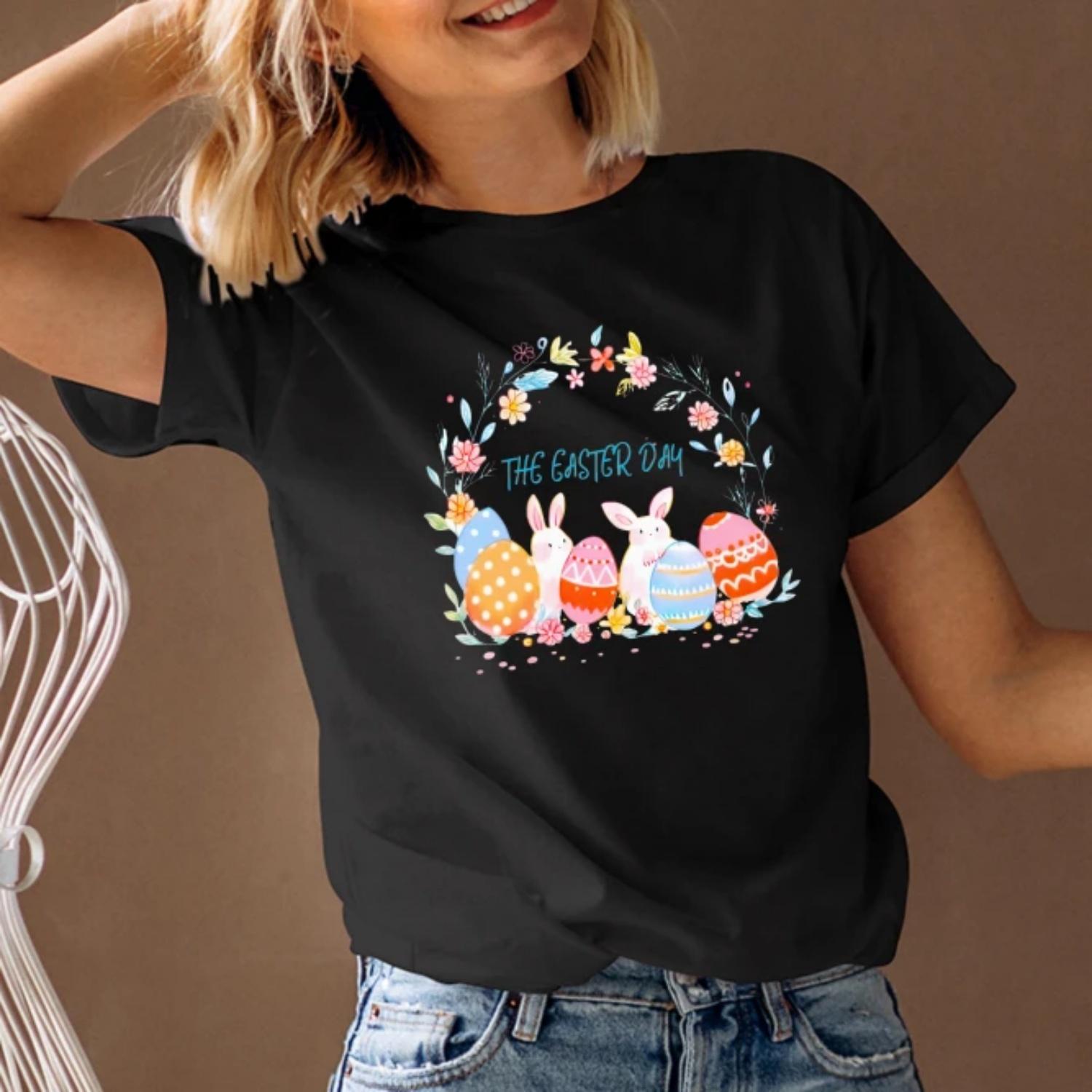 Women s T-Shirt Easter Graphic Print Short Sleeve Round Neck Summer Spring Trendy 2025 Fast Ship XXXXXL чорний
Women s T-Shirt Easter Graphic Print Short Sleeve Round Neck Summer Spring Trendy 2025 Fast Ship XXXXXL чорний