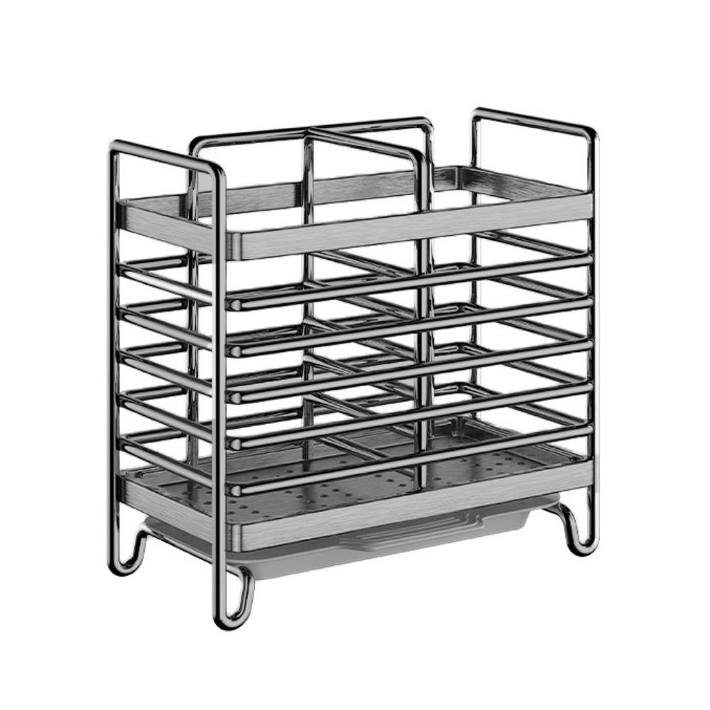 Rust Proof Stainless Steel Chopstick Draining Rack Drain Tray with Hooks Cutlery Holder Hanging Heavy-duty Cutlery Storage Shelf
Rust Proof Stainless Steel Chopstick Draining Rack Drain Tray with Hooks Cutlery Holder Hanging Heavy-duty Cutlery Storage Shelf