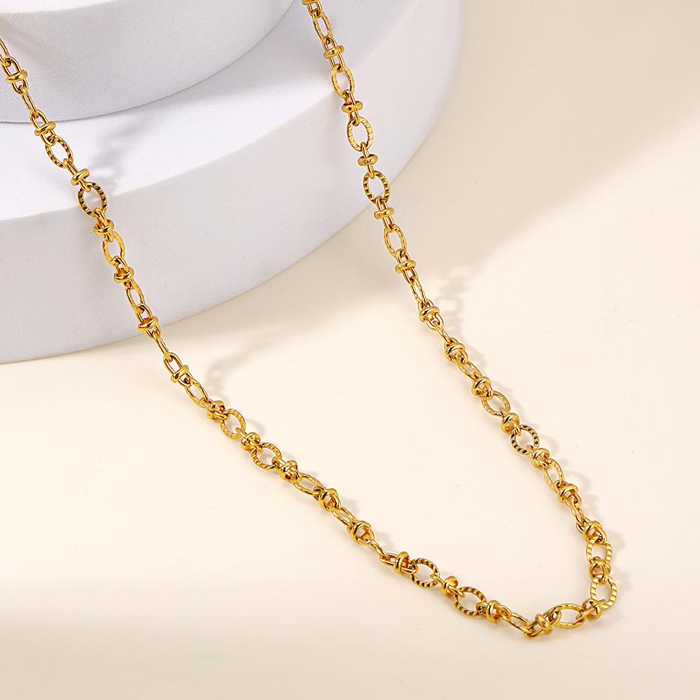 luxury 18K Gold exquisite circle chain Necklace for Women lady Girl Jewelry wedding Holiday gift choker Clavicle 45+5cm Y21363YY-
luxury 18K Gold exquisite circle chain Necklace for Women lady Girl Jewelry wedding Holiday gift choker Clavicle 45+5cm Y21363YY-
