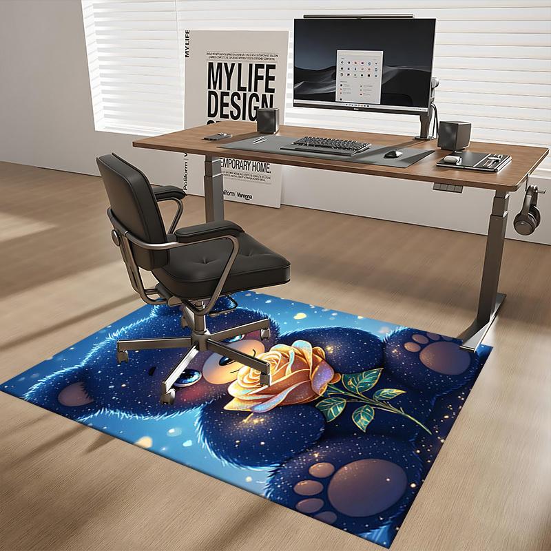 1pc Anime Teddy Bear with Golden Rose Chair Mat - Office Desk Pad, Non-Slip Carpet for Home Decor, Suitable for All Seasons, Perfect Gift for Anime Lo 60cm by 90cm
1pc Anime Teddy Bear with Golden Rose Chair Mat - Office Desk Pad, Non-Slip Carpet for Home Decor, Suitable for All Seasons, Perfect Gift for Anime Lo 60cm by 90cm