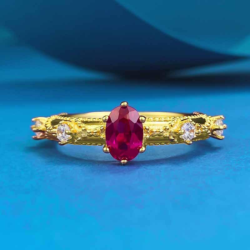 Xiancan Jewelry Women s S925 Silver Gold-Plated Red Oval Ring - Versatile French Style Size 7
Xiancan Jewelry Women s S925 Silver Gold-Plated Red Oval Ring - Versatile French Style Size 7
