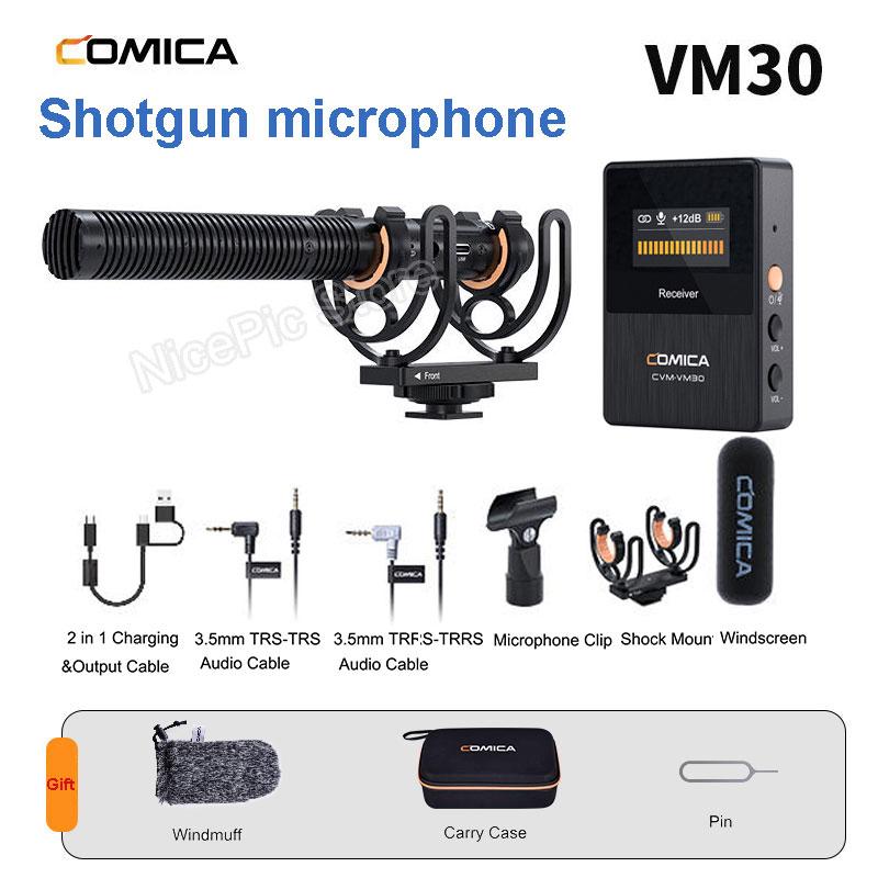 Comica VM30 Профессиональный микрофон-пушка, беспроводной микрофон с амортизатором, микрофон для камеры мобильного телефона для записи видео
Comica VM30 Профессиональный микрофон-пушка, беспроводной микрофон с амортизатором, микрофон для камеры мобильного телефона для записи видео