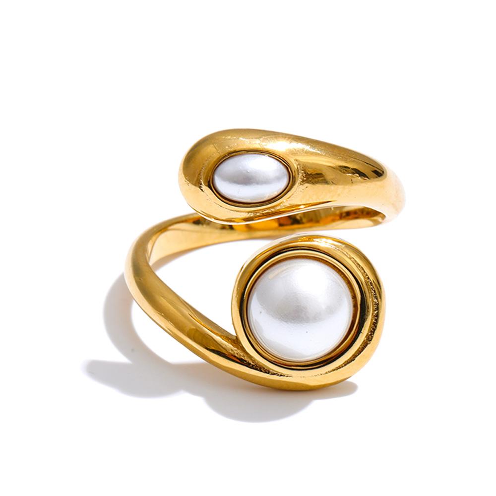 Yhpup Size 8 Natural Tiger Stone Simulated Pearls Finger Ring for Women Stainless Steel Trendy Fashion Daily Jewelry PVD Plated 8
Yhpup Size 8 Natural Tiger Stone Simulated Pearls Finger Ring for Women Stainless Steel Trendy Fashion Daily Jewelry PVD Plated 8